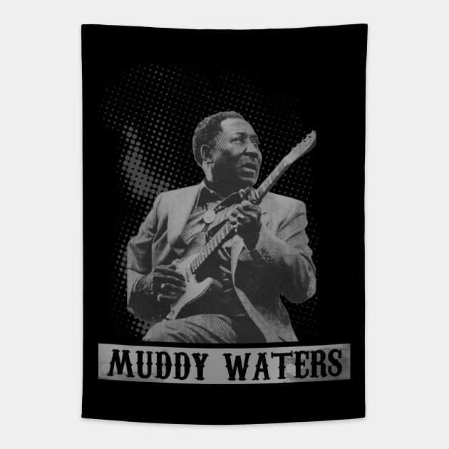 Muddy Waters Illustrations Tapestry by Degiab