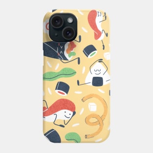 Crazy Sushi Pattern Phone Case