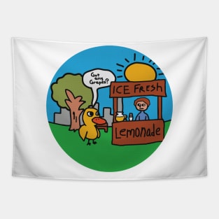 Lemonade Duck Tapestry