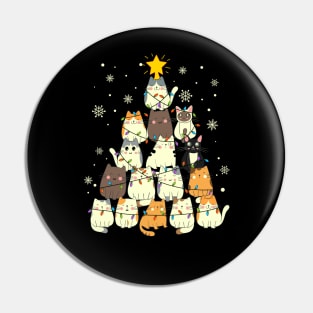 Cute Cats Merry Christmas Whisker Wonderland Pin