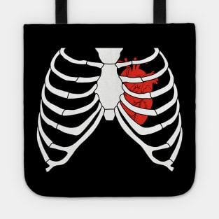 Heart Inside Chest (Rib Cage) Skeleton Tote