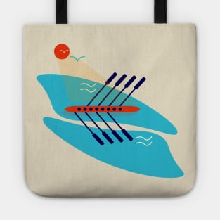 Rowing Boat Crew Racing Regatta Tote