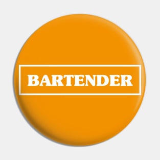 Bartender (orange) Pin