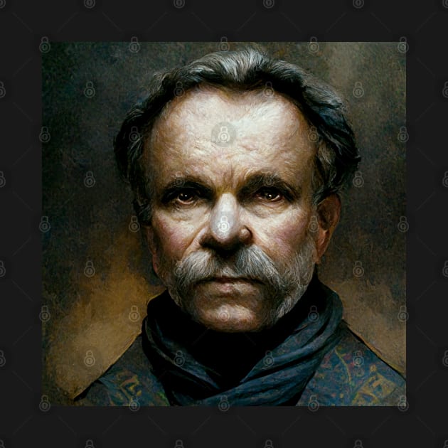 Old Friedrich Nietzsche Imaginary Portrait by Classical