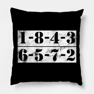 1-8-4-3-6-5-7-2 Firing Order Funny Pillow