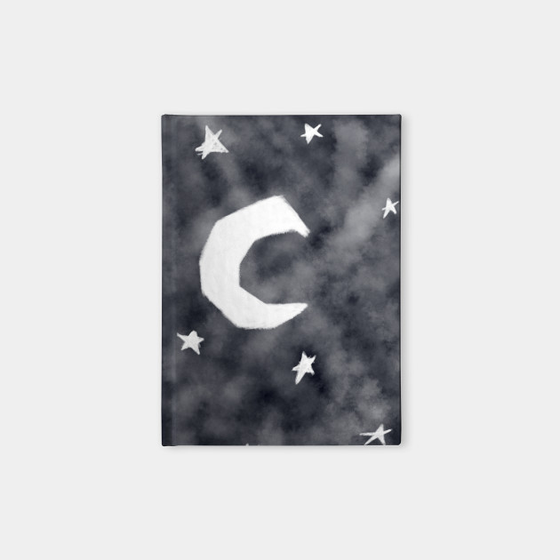 Moon and stars