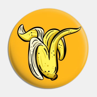 Cheeky Cartoon Banana Yellow Skin Garden Tips Toons Pin