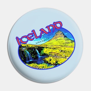 Kirkjufell Mountain Iceland Vintage Pin