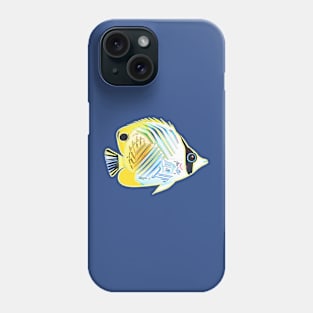 Butterflyfish Line Art Design Phone Case