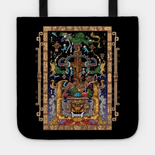 Ancient Mayan King Pakal Tote