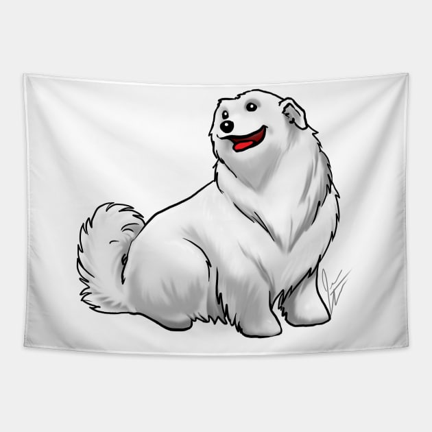 Dog - Great Pyrenees - White Tapestry by Jen's Dogs Custom Gifts and Designs