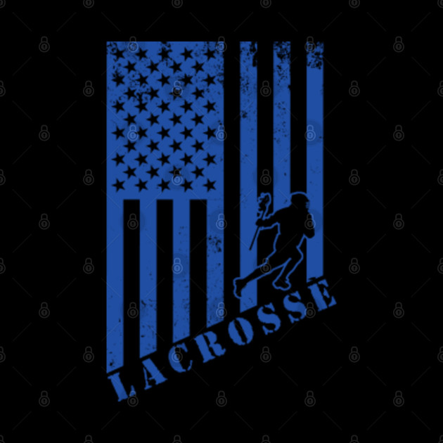 Lacrosse Usa American Flag - Lacrosse Gift - Phone Case