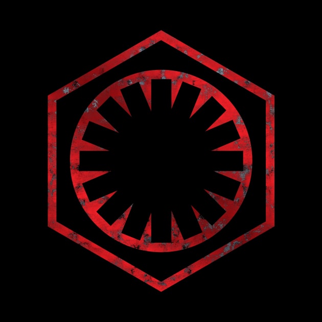 The First Order/New Imperial Logo - Red Metal Weathered by fotofixer72