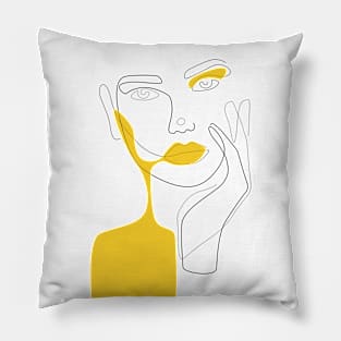 Mustard Shadow Pillow