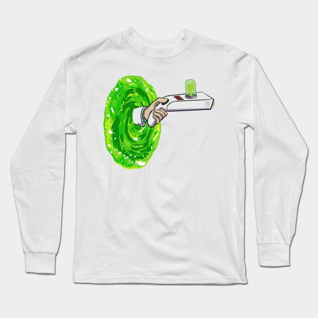 rick and morty long sleeve white