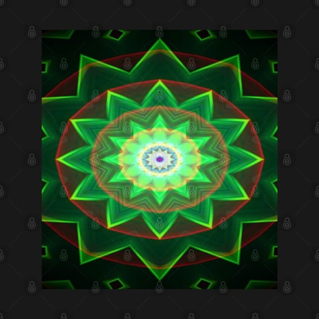 Neon Flower Pattern by Boztik-Designs