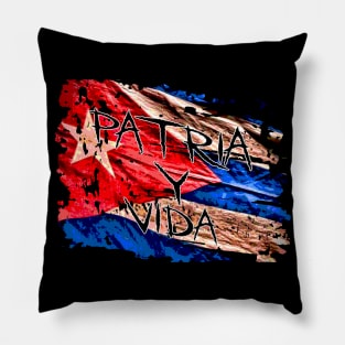 Cuba Patria y Vida Pillow