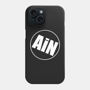 Adventures in Noise AiN Logo white on solid colour Phone Case