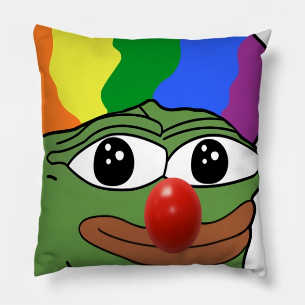 WELCOME TO CLOWN WORLD! HONK! HONK! Pillow by TheCriticalCracker