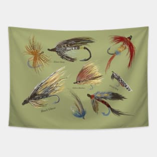 Vintage Fly Fishing Lures! Tapestry