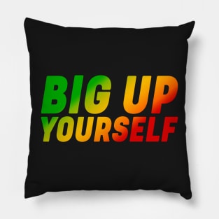 Big Up Yourself Rasta Colors Reggae Pillow