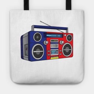 Boombox (Red + Cosmic Cobalt Colorway) Analog / Music Tote