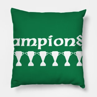 Celtic 8 in a Row Champions T-shirt. On our way to 10 in a row! #10IAR Pillow