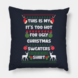 Ugly Christmas Sweaters Pillow