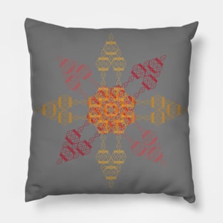 Geometric Ethno Flower Pillow