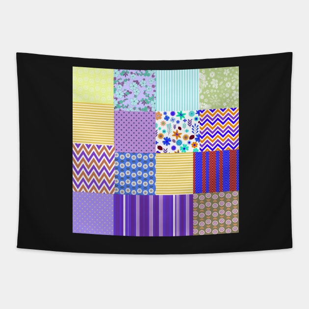 Quilt Pattern Cute Mother's Day Gifts Home Decor, Apparel, Face Masks & More Tapestry by tamdevo1