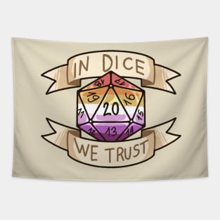 In Dice We Trust - Lesbian Tapestry