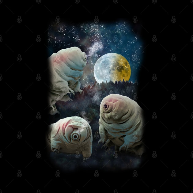 Tardigrades howling at the moon by Petra Vitez