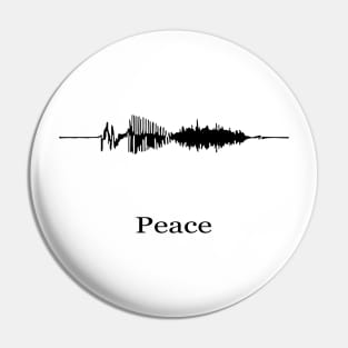 Waveform - Peace Pin