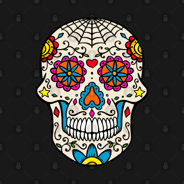 Sugar Skull Illustration by Hispaniola-Fineart