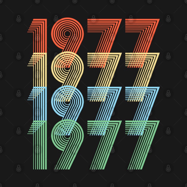 Retro 1977 Birthday by Dirty Custard Designs 