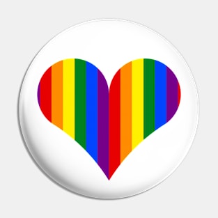 LGBT Heart Pin