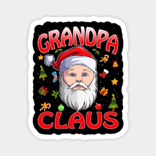 Grandpa Santa Claus Christmas Matching Costume Magnet