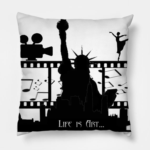 Life is Art... Pillow by X the Boundaries