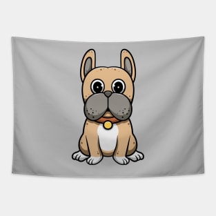 Cute bulldog smiling Tapestry