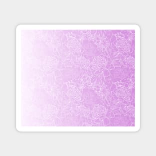 Pastel Purple Floral Gradient Magnet
