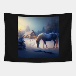 Christmas Horses Series Tapestry