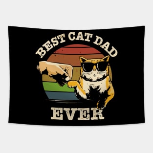 Best Cat Dad Ever Tapestry