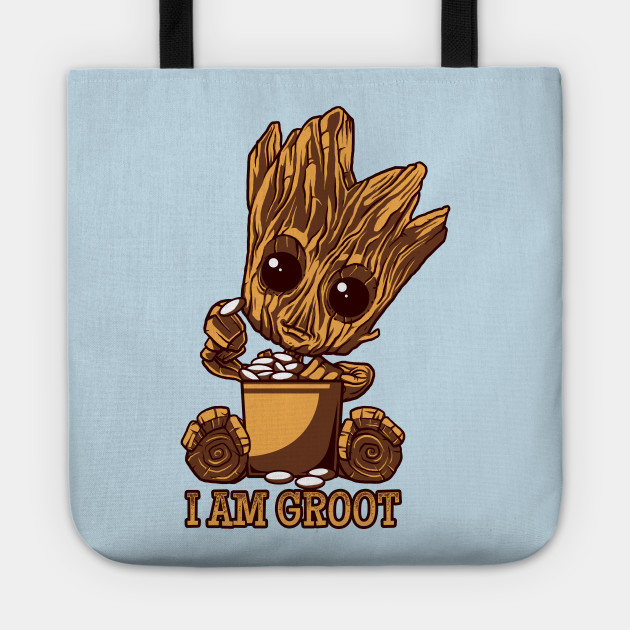 Cute Baby Groot Groot Baby Tote Teepublic