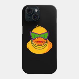 Mardi Gras Beads Rubber Duck Phone Case