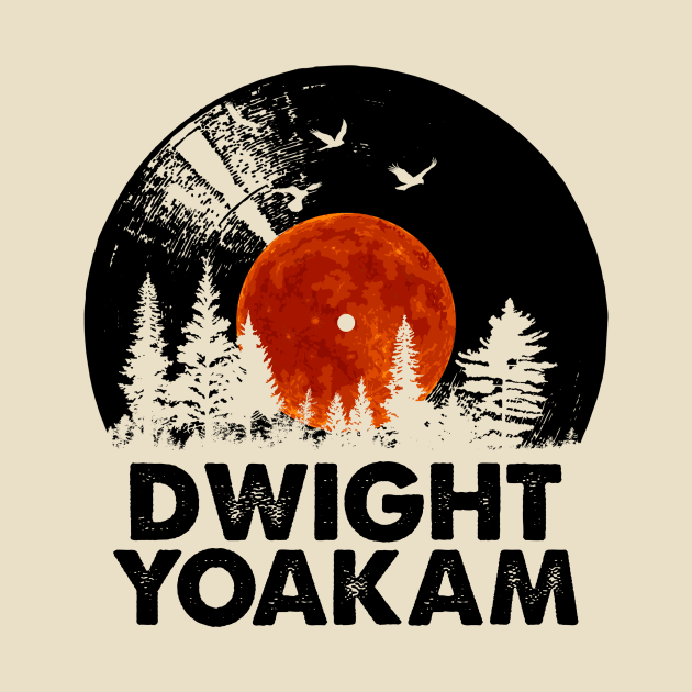 Dwight Name Record Music Forest Gift by Mountain River Landscape