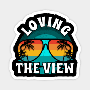 Sunglasses Beach View Magnet