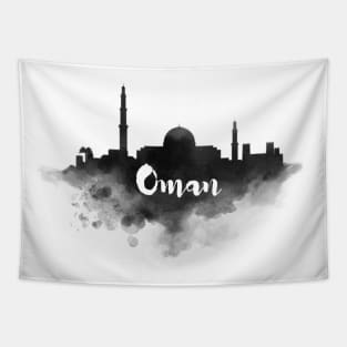 Oman watercolor Tapestry