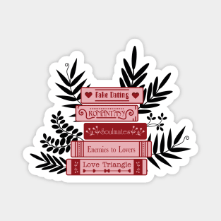 Bookish aesthetic | Romance tropes | Book stack Magnet