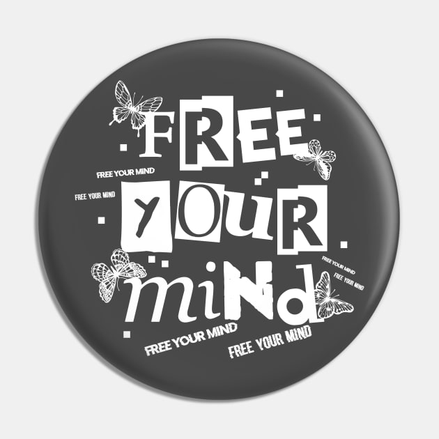 Free Your Mind Pin by jdrdesign