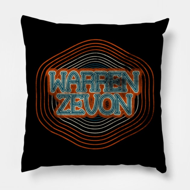 Warren zevon line Pillow by tsaah blegur